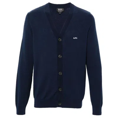 Shop Apc A.p.c. Sweaters In Blue