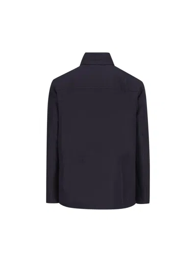 Fay Hooded Jacket With Adjustable Neck Strap