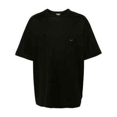 Mugler Metallic-piercing T-shirt In Black