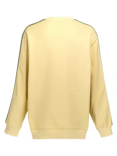 Shop Lanvin 'brodé  Side Curb' Sweatshirt In Yellow