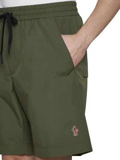 Shop Moncler Grenoble Shorts In Green