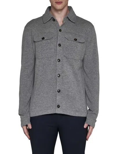 Shop Piacenza 1733 Shirts In Grey