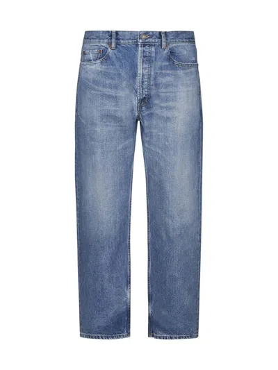 Shop Saint Laurent Jeans In Charlotte Blue