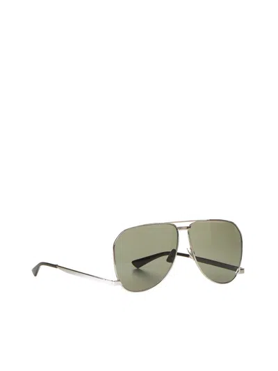 Shop Saint Laurent Eyewear Eyewear Sunglasses In Silver Silver Grey