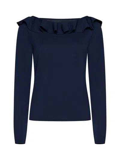 Shop Semicouture Sweaters In Blue