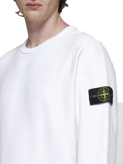 Shop Stone Island Sweaters In White