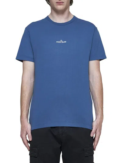 Stone Island T-shirts And Polos In Avion Blue