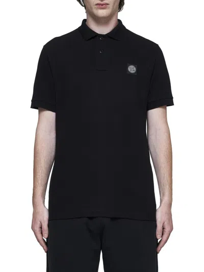 Shop Stone Island T-shirts And Polos In Black