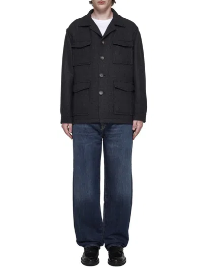 Shop Tagliatore Coats In Anthracite