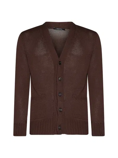 Shop Tagliatore Sweaters In Brown