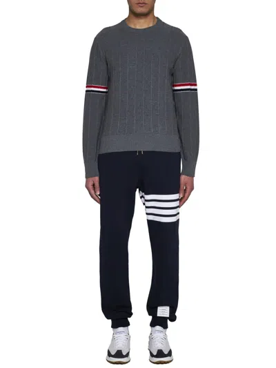 Shop Thom Browne Sweaters In Med Grey