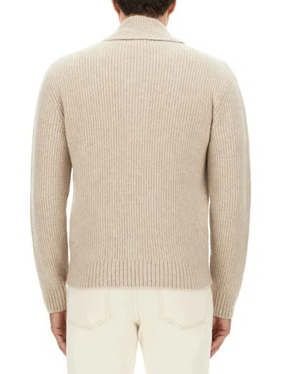 Shop Tom Ford Cashmere And Silk Cardigan In Beige