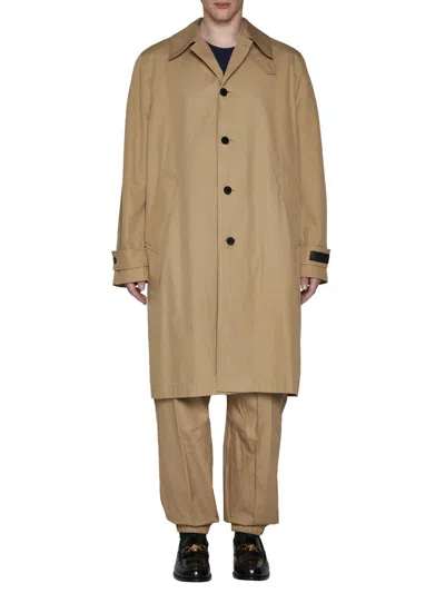 Versace Raincoat In Champagne