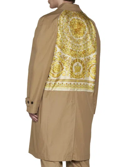 Versace Raincoat In Champagne