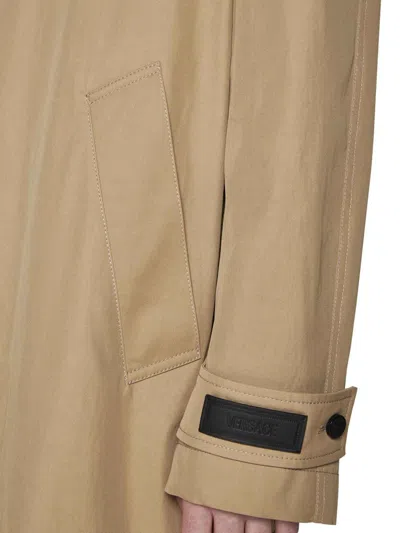 Versace Raincoat In Champagne
