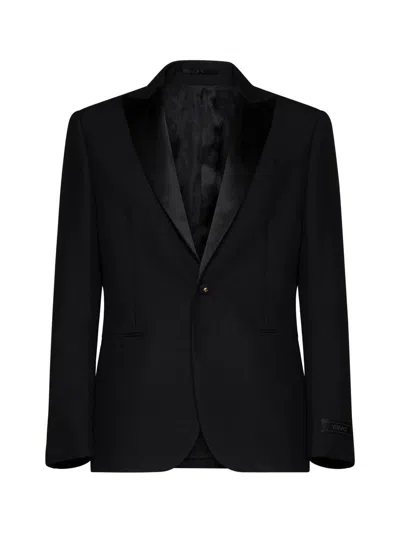 Versace Duchess Tuxedo Jacket In Black