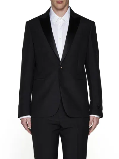 Versace Duchess Tuxedo Jacket In Black