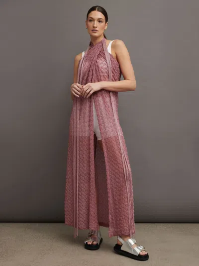 Missoni Long Cover Up In Pink
