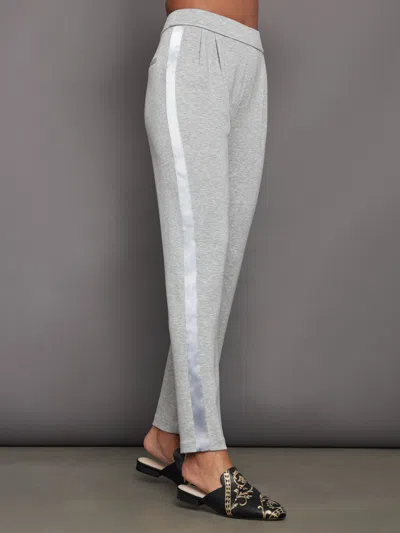 Carbon38 Tuxedo Pant In Heather Grey