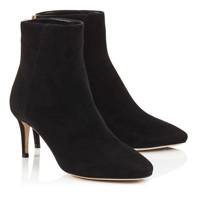 Shop Jimmy Choo Duke 65 Black Suede Ankle Boots