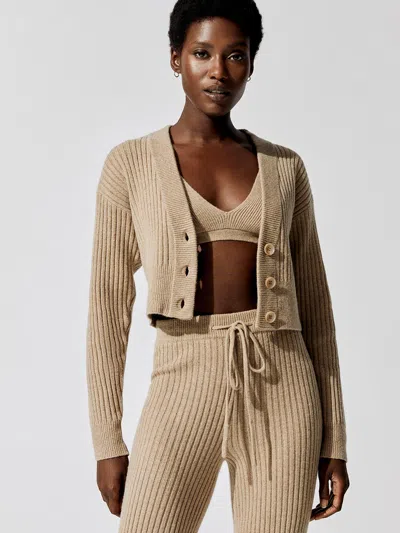 Ona Luna Sweater Cardigan In Oatmeal