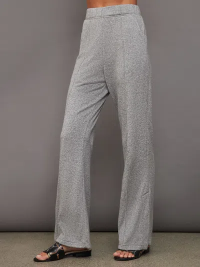 Shop Carbon38 Split Bootcut Sweatpant In Heather Grey