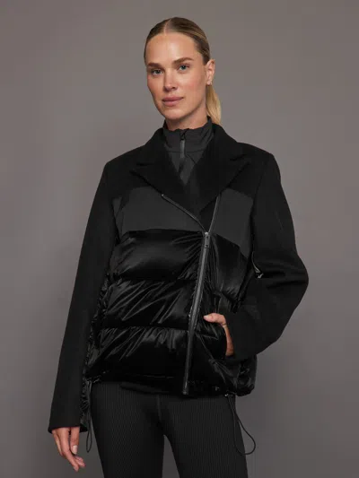 Carbon38 Blazer Puffer In Black