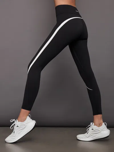 Shop Bandier Center Stage Contrast Legging In Black,white