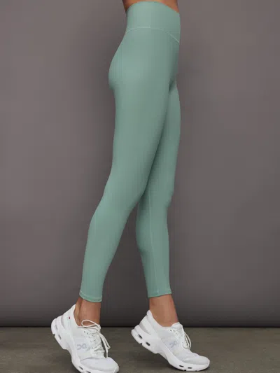 Carbon38 High Rise Legging In Melt In Granite Green