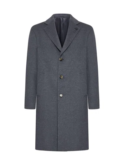 Shop Lardini Coats In Grigio Antracite