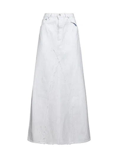 Shop Maison Margiela Skirts In White Paint