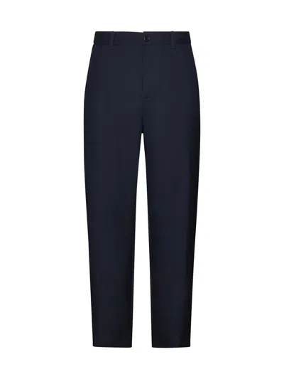 Shop Marni Trousers In Blu Black