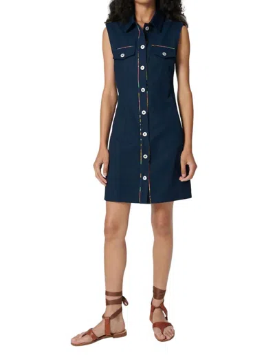 Chufy Mint Mini Dress In Pachamama Deep Blue In Multi