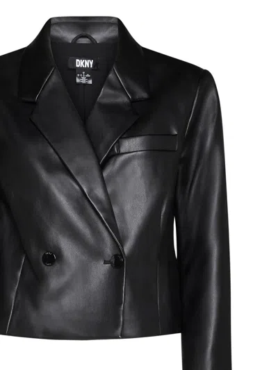 Shop Dkny Jackets In Black