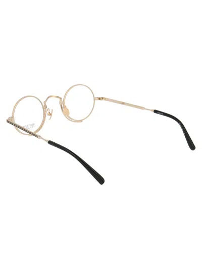 Matsuda Pilot-frame Optical Glasses In Brushed Gold - Matte Black