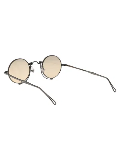 Shop Matsuda Sunglasses In As Antique Silver, Cafe Light Brown