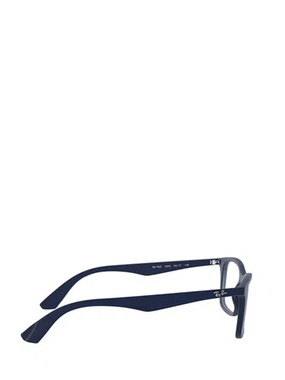 Shop Ray Ban Ray-ban Eyeglasses In Matte Transparent Blue