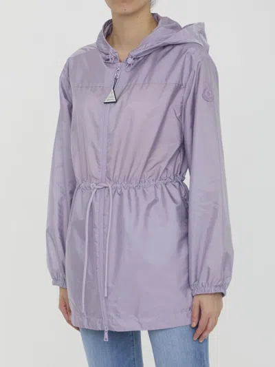 Shop Moncler Filira Hooded Jacket In Lilac