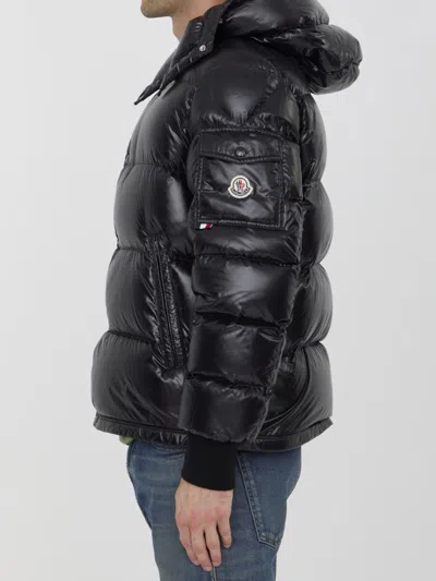 Shop Moncler Maljasset Short Down Jacket In Black