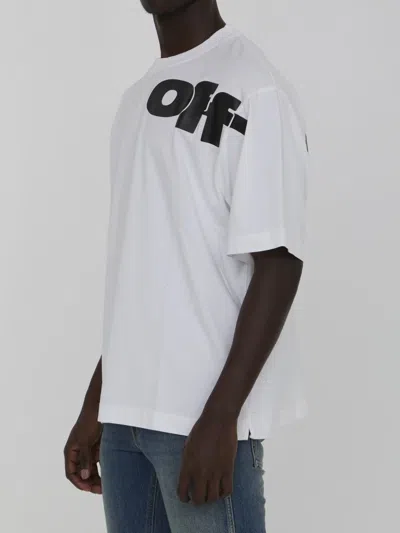 Shop Off-white Skate T-shirt With Shared Logo In White