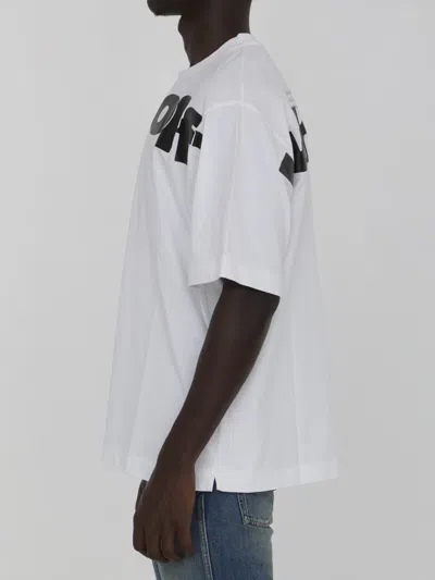 Shop Off-white Skate T-shirt With Shared Logo In White