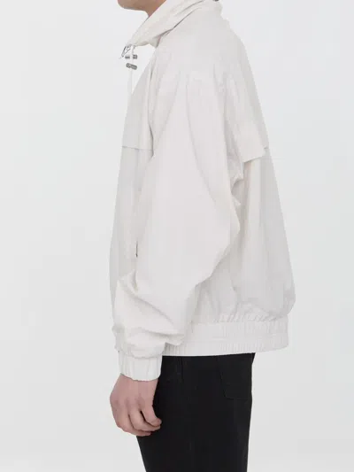Ami Alexandre Mattiussi Logo-print Hooded Windbreaker In White