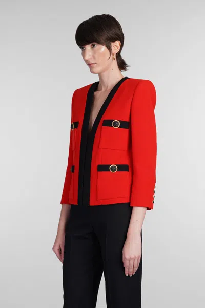 Balmain Jackets In Red