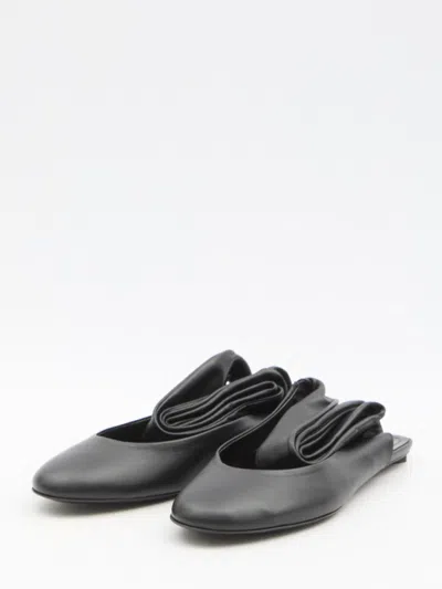 Attico Cloe Ballerinas In Black