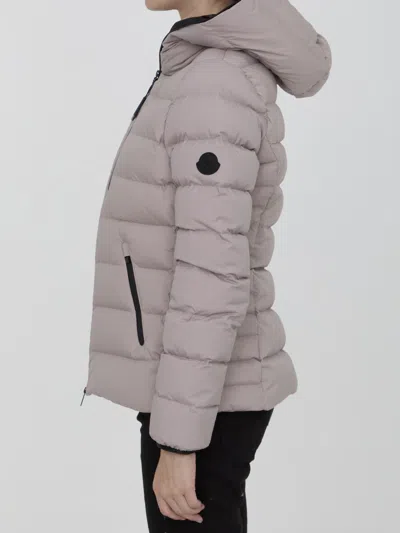 Shop Moncler Herbe Short Down Jacket In Pink