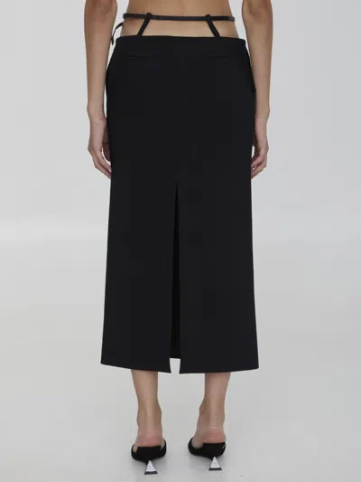 Attico Midi Skirt In Black