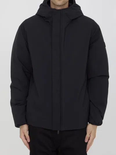 Shop Moncler Polset Short Down Jacket In Black