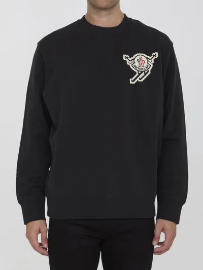 Shop Moncler Ski Patch Sweatshirt In Black