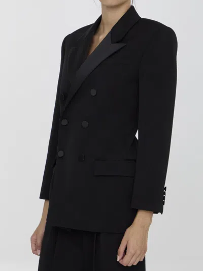 Saint Laurent Wool Blazer In Black
