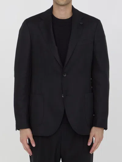 Lardini Cashmere Blend Jacket In Black
